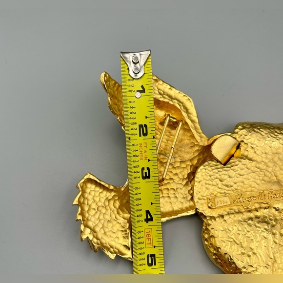 MARGARITA BARRERA Flower Magnolia Hummingbird Belt Buckle, 24k Gold Plated, 1990 - Picture 8 of 10
